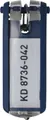 Produktbild: DURABLE Schlüsselanhänger Schlüsselanhänger Key Clip blau VE=6 Stück (12 Stück)