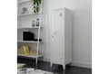 Produktbild: en.casa Spind »Kurikka« Einzelspind 137x38x38cm abschließbar Stahl Weiß