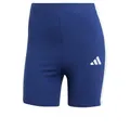 Produktbild: adidas Women's Essentials 3-Stripes HIGH Waisted Biker Shorts, Dark Blue/White, M