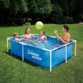 Produktbild: Schwimmbecken Rahmen Family Pool Planschbecken Summer Waves 213 X 152 X 61cm Neu