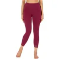 Produktbild: Merry Style Leggings Damen 7/8 Hose mit Spitze MS10-342 (1-tlg) aus Viskose rot L
