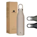 Produktbild: Groenenberg Trinkflasche Edelstahl 500ml oder 750ml | 100% Auslaufsicher | Thermosflasche Kohlensäure geeignet | Isolierflasche Trinkflasche Sport