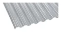 Produktbild: Einsteiger Acryl Profilplatte Glatt Trapez 76/18 1045 x 2000 x 1,5 mm - Klar - 2610603