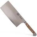 Produktbild: GÜDE Solingen - China Kochmesser geschmiedet, 18 cm, Fasseichenholz, ALPHA FASSEICHE, Doppelkropf, Handmade Germany