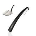 Produktbild: TYGA STORE | Schuhheber mit 17 Zoll langem Griff – Neues flexibles Design – Bruchsicheres Plastik, bequemer und verlängerter Schuh (für Damen und Herren) (schwarz)