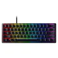 Produktbild: Razer Huntsman Mini (Red Switch) - Kompakte 60% Gaming Tastatur (Lineare Optische Switches, Doubleshot PBT-Tastenkappen, Abnehmbares USB-C Kabel) QWERTY US-Layout | Schwarz