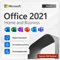 Produktbild: Microsoft Office 2021 Home and Business MacOs Accountgebunden / Bind Lebenslang