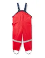 Produktbild: Playshoes Matschhose Regenlatzhose Fleece-Futter Unisex Kinder Wind- und wasserdichte Regenhose Regenbekleidung, rot, 140