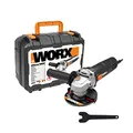 Produktbild: WORX WX718 Winkelschleifer 900W – Kompaktes Schleifgerät mit verstellbarem Griff & vibrationsfreiem Zusatzhandgriff zum Schleifen & Schneiden – Scheibendurchmesser 125mm – Leerlaufdrehzahl 12000/m
