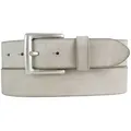 Produktbild: BELTINGER Ledergürtel Gürtel aus weichem Vollrindleder Used-Look 4 cm - Ledergürtel für Herr (1-St) weiches Leder, Gürtelschnalle in Altsilber, Vintage beige 85 cm (Gesamtlänge 100 cm)