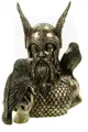 Produktbild: Vogler Dekofigur Veronese Odinbüste Odin mit Raben Hugin und Munin bronziert 23 cm