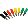 Produktbild: Bananenstecker-Set McPower 4mm Querloch Druckfeder 4 Farben 8-teilig - Rot/Schwarz/Gelb/Grün