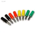 Produktbild: Bananenstecker-Set 4mm, mit Querloch & Druckfeder, 8-teilig, Bananas in 4 Farben