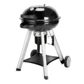 Produktbild: TAINO NEO Holzkohle-Kugelgrill mit klappbarem Deckel Kettle-Grill Ø 57 cm Thermometer Schwarz