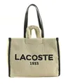 Produktbild: LACOSTE Shopping Bag L Shopper Schultertasche Tasche Natural Noir creme schwarz