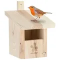 Produktbild: relaxdays Holz Nistkasten für Halbhöhlenbrüter - Hellbraun