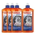 Produktbild: 4x Sonax Xtreme ReifenGlanzGel Reifenglanz 500ml Ultra Wet Look Nass Optik