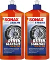 Produktbild: SONAX XTREME ReifenGlanzGel 2x500 ml Reifen Glanz Gel Ultra Wet Look Glanzgel