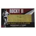 Produktbild: Rocky Balboa vs Apollo Creed - Rocky II - 24k Gold Plated Ticket - NEU