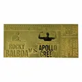 Produktbild: Rocky II Replik Superfight II Ticket vergoldet 24K Gold Apollo Creed Limited
