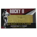 Produktbild: Rocky Balboa vs Apollo Creed 24k Gold Plated Superfight II Ticket 1979 Fanattik