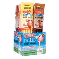 Produktbild: 12 Packung je 5 Trinkhalme (60 Halme) Quick Milk Erdbeere,Vanille, Schokolade Magische Milch Strohhalme, 0.36 kilograms