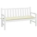 Produktbild: vidaXL Gartenbank-Auflage Cremeweiß 150x50x7 cm Oxford-Gewebe