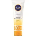 Produktbild: Beiersdorf AG NIVEA Sun Anti-Age & Anti-Pigmentflecken Sonnenschutzpflege, Feuchtigkeitscreme mit Sonnenschutz speziell fürs Gesicht, 50 ml - Tube, LSF 50 86086