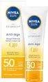 Produktbild: NIVEA SUN UV Gesicht Q10 Anti-Age Sonnenschutz mit LSF 50 (50 ml), feuchtigkeitsspendende Gesichtssonnencreme, Anti-Falten Sonnencreme mit Schutz vor UVA/UVB-Strahlen