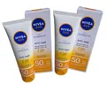 Produktbild: Nivea Sun Gesicht Sonnencreme Anti-Age mit Q10 LSF50 - 2x 50ml