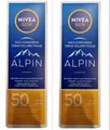 Produktbild: 2x Nivea Sun Alpin LF50 Sonnencreme für das Gesicht, 50 ml NEU
