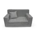 Produktbild: Fortisline Kindersofa, Grau, Textil, Quadratisch, 83x47x43 cm, Handmade in Europe, Kinder- & Jugendzimmer, Kindermöbel, Kindersitzmöbel & -tische, Kindersessel & -sofas