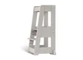 Produktbild: tiSsi Lernturm Felix , Hellgrau , Holz , Buche , massiv , 40x91x45 cm , Made in Europe , Babymöbel, Hochstühle & Zubehör, Lerntürme