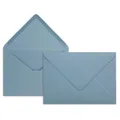 Produktbild: 50x Brief-Umschläge in Himmel-Blau - 80 g/m² - Kuverts in DIN B6 Format 12,5 x 17,6 cm - Nassklebung ohne Fenster