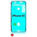Produktbild: NG-Mobile Klebefolie Display für Apple iPhone XS – Klebepad Kleberahmen Klebestreifen – Display Handy Rahmen Kleber – Dichtung Sticker Smartphone