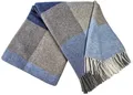 Produktbild: Merinowolldecke Wolldecke Merinowolle-Kaschmir Mix 140x200cm Blau-Grau (K)