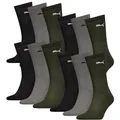 Produktbild: PUMA Sportsocken Crew Sock 12er Pack – Verstärkte Ferse, flache Naht – Unisex für Damen & Herren Grün 43-46