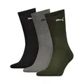 Produktbild: Skarpety Puma Crew 3 pary czarne, szare, zielone 880355 28 43-46