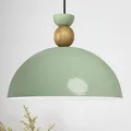 Produktbild: bamyum Yimpi Küchenlampe Hängend Vintage Ø30 cm, Lampenschirm Hängelampe Esstisch Wohnzimmer, Küchenlampe Hängend Minzgrün, Hängelampe Küche, Pendelleuchte Wohnzimmer, Pendelleuchte Vintage Industrial