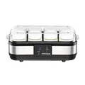 Produktbild: Rommelsbacher JG 40 Schwarz-Edelstahl Joghurtbereiter 8 Portionsgläser