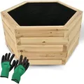 Produktbild: holz4home Outdoor Pflanzenkübel 6eckig aus Tannenholz M