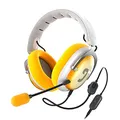 Produktbild: Teufel ZOLA Gaming Kopfhörer mit 7.1 USB-Soundkarte, DTS Headphone:X® 2.0 Surround Sound,Einstellbarer Mikrofonarm mit HD-Kondensator-Mikrofon, PC, Bequeme Passform - Hellgrau Gelb