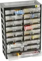 Produktbild: Allit Kleinteilemagazin VarioPlus Basic 47 schwarz, gelb, Sortierkasten 458100