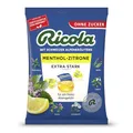 Produktbild: Ricola Menthol Zitrone Extra Stark, 75g Beutel Original Schweizer Kräuter-Bonbons mit 13 Schweizer Alpenkräutern, zuckerfrei, 1 x 75g, vegan