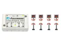 Produktbild: Viessmann 5800 Andreaskreuze, 4 Stück mit Blinkelektronik, Spur N