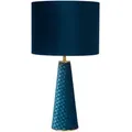 Produktbild: Lucide Tischleuchte Extravaganza Velvet, Türkis, Textil, konisch,konisch, 47 cm, RoHS, Reach, Schnurschalter, Lampen & Leuchten, Innenbeleuchtung, Tischlampen