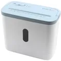 Produktbild: GENIE Aktenvernichter 440 X Cross-Cut-Papierschredder P-4, 8-Liter-Behälter, Sichtfenster, Rücklauf, Überhitzungsschutz blau