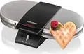Produktbild: Cloer Doppelwaffeleisen 1329 | 2 Herzwaffeln | stufenloser Bräunungsgrad | 16,5 cm Ø | 1200W | Edelstahl matt