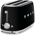 Produktbild: Smeg Toaster TSF02BLEU 50er Retro Style, 4 Scheiben, 1500 Watt, Edelstahl, schwarz