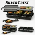Produktbild: Grill Raclette Tischgrill Elektrogrill Steinplatte Silvercrest 1400W für 8 Pers